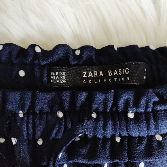 Zara Polka Dot Paper Bag Harem Pants Size XS - Picture 5 of 5